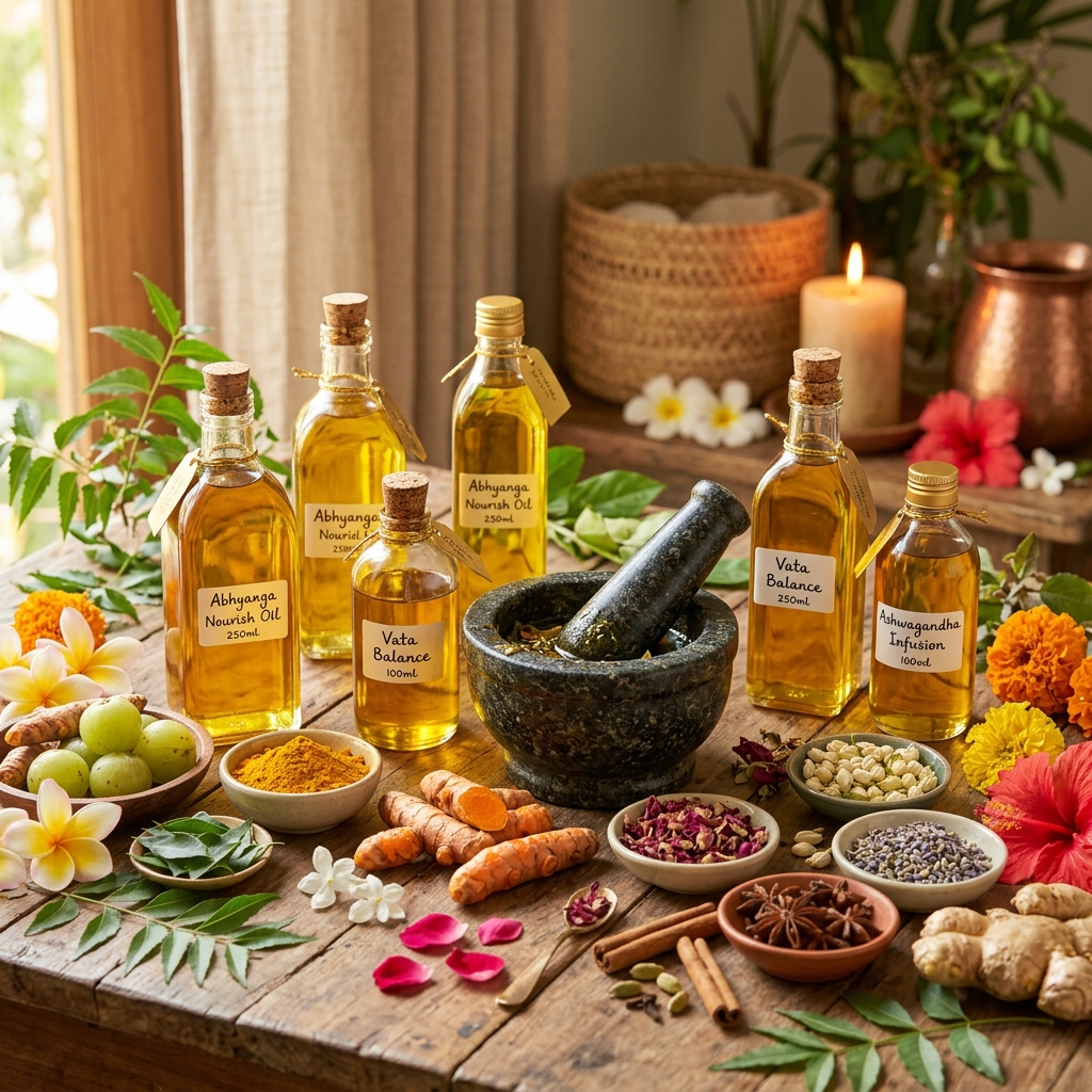 Traditional Ayurvedic Herbal Oils